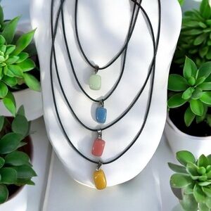 Aventurine Crystal Pendant Necklace